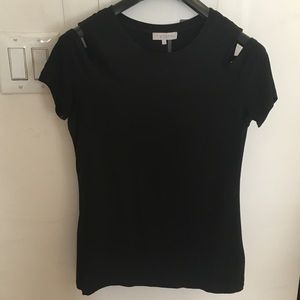 1. State Cold Shoulder Knit Top